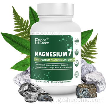 Shecome Magnesium 7 kapsułek Wsparcie kości podczas stresu podczas snu